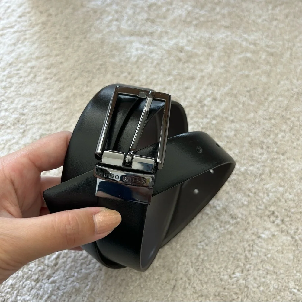 Mens Hugo Boss Reversible Leather Belt